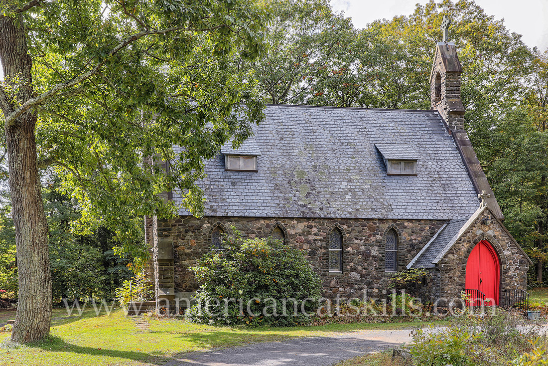 Gloria Dei Church located in Palenville, New York at the entrance to Kaaterskill Clove in the northern Catskills.