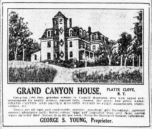 George S. Young was a talented photographer and boarding house owner in the rugged Devil’s Kitchen and Platte Clove section of the northern Catskills.