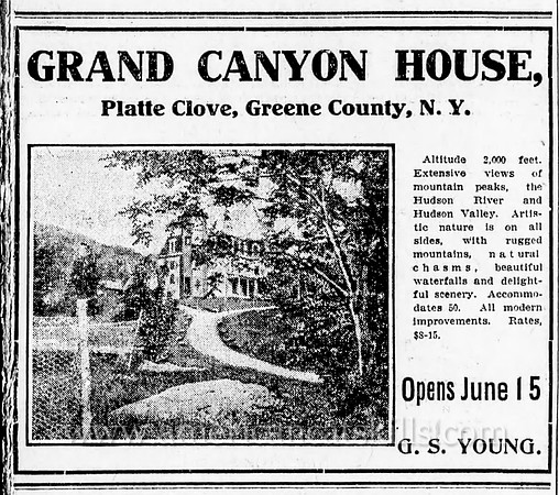 George S. Young was a talented photographer and boarding house owner in the rugged Devil’s Kitchen and Platte Clove section of the northern Catskills.