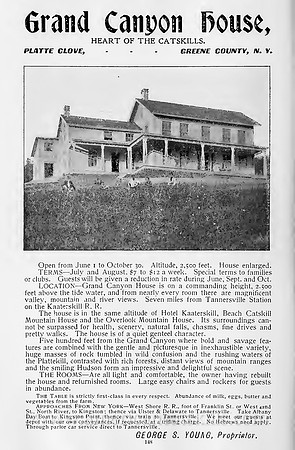 George S. Young was a talented photographer and boarding house owner in the rugged Devil’s Kitchen and Platte Clove section of the northern Catskills.
