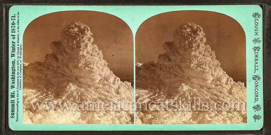 Clough and Kimball were photographers on the scientific expedition to the top of Mount Washington during the winter of 1870-1871.