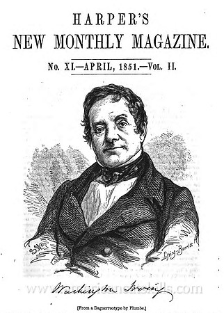 Washington Irving, 1851