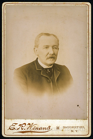Portrait, Man in Suit, by E. R. Winans, Photographer, Saugerties, New York