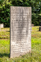 Photograph of an interesting gravestone for David Corbin at the cemetery for the Second Old School Baptist Church of Roxbury in Delaware County, New York.