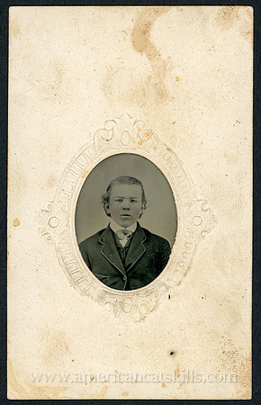 Portrait of a young man taken by photographer C. C. Williams of Walton and Margaretville, New York.