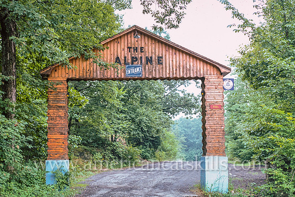 Alpine entrance, Binnewater area, Ulster County, New York