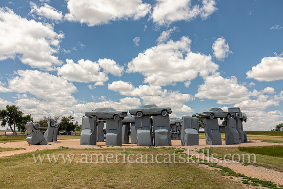 Photograph of Carhenge located at Alliance, Nebraska.