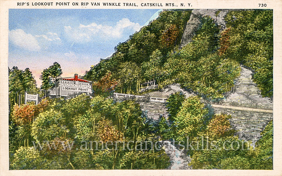 Rip's Lookout Point on Rip Van Winkle Trail, Catskill Mts., N. Y.