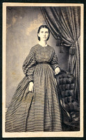Portrait, Woman in Dress, Standing_by A. Wurts Tice, Ellenville, New York