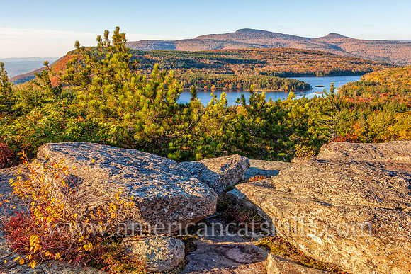 Sunset Rock along the Escarpment Trail is one of the finest views in the Catskills.