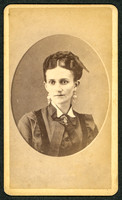 Portrait of a woman by photographer Burton Hine of Walton, New York
