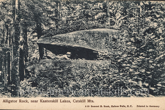 510_Alligator Rock, near Kaaterskill Lakes, Catskill Mts.