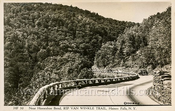 Near Horseshoe Bend, Rip Van Winkle Trail, Haines Falls, N. Y.