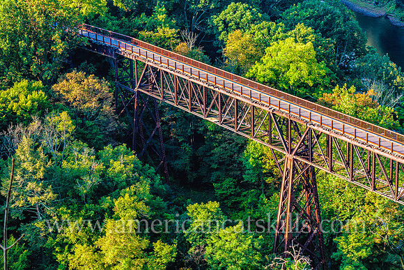 The Rosendale Trestle in the hamlet of Rosendale is part of the 24-mile Wallkill Valley Rail Trail that runs from Gardiner to Kingston.