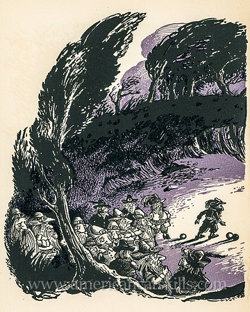 A Company of Odd-Looking Personages Playing at Nine-Pins