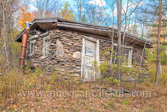 The remnants of this stone hunting camp known as Camp Beaver are located in a secluded valley in the Margaretville area.