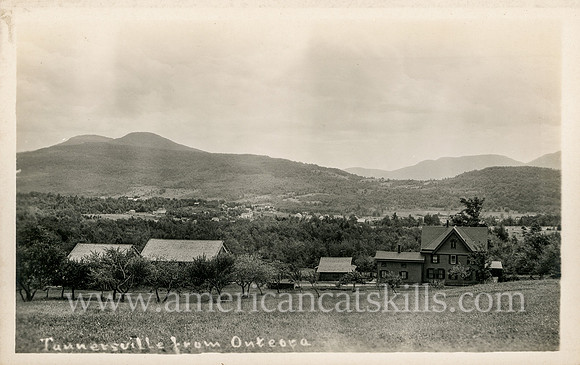 Photograph by Ed. F. Tibbals titled "Tannersville from Onteora."