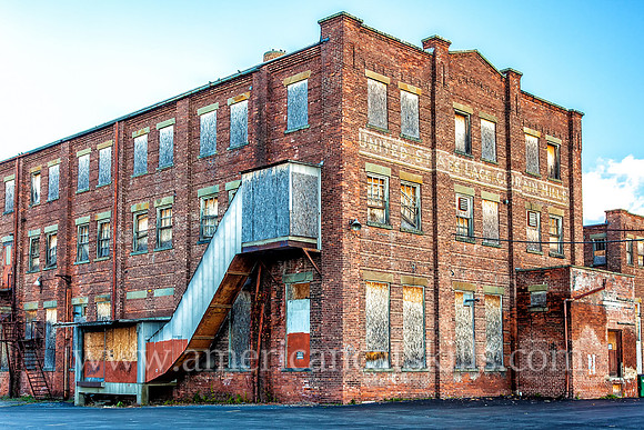 The now vacant United States Lace Curtain Mills textile factory, operating from 1902 to 1951, is located in the Midtown area of Kingston, New York.