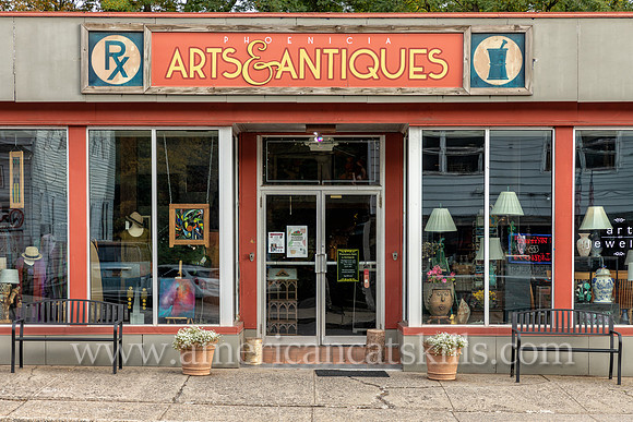 The Phoenicia Arts & Antiques, formerly the Phoenicia Pharmacy, is located in the Catskills hamlet of Phoenicia.