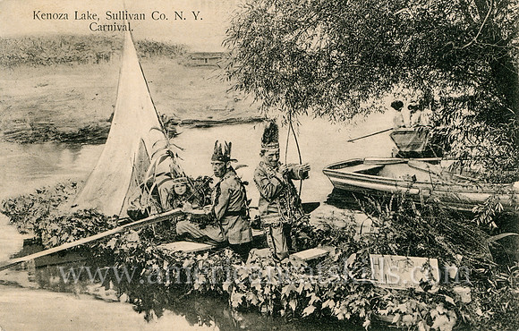 Vintage photograph titled "Carnival, Kenoza Lake, Sullivan Co., N. Y."