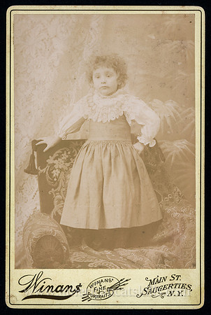 Portrait, Young Child, by H. S. Winans, Saugerties, New York