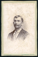 Portrait of a man in a suit taken by photographer John N. Brengel of Rondout and Kingston, New York.