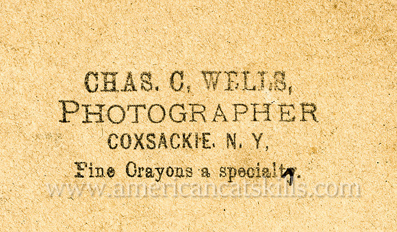 Charles C. Wells, Photographer, Coxsackie, New York