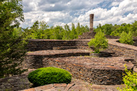Photograph of Opus 40, an environmental bluestone sculpture located in Saugerties, New York.