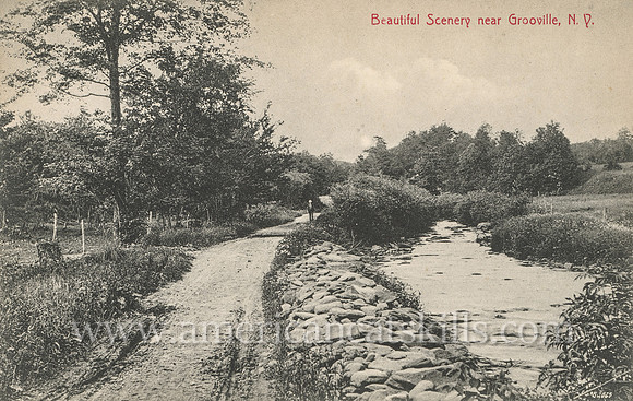 Vintage photograph by Otto Hillig titled “Beautiful Scenery near Grooville, N.Y.”