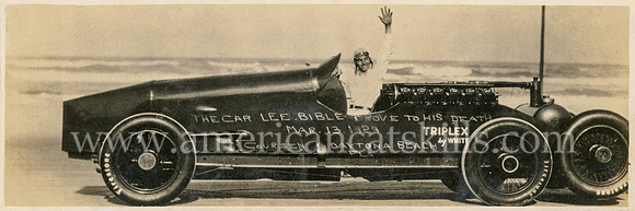 The Car Lee Bible Drove To His Death, March 13, 1929, Daytona Beach, Florida