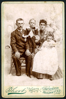 Family portrait by photographer Lorenzo Short of Rondout and Kingston, New York.