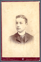 Portrait, Young Man, by Lorenzo Short, 161 Strand, Rondout, New York