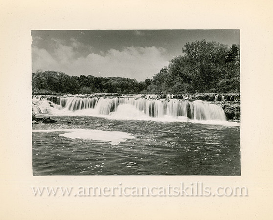 Photograph titled "Glenerie Falls, Ulster, New York" taken by photographer Arthur Palme of Pittsfield, Massachusetts.