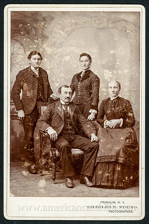 Family Portrait, by Charles E. Young, Photographer, Franklin, New York
