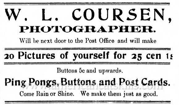 W. L. Coursen, Photographer