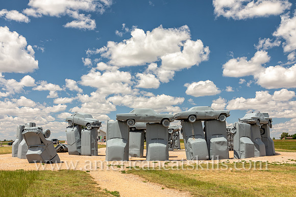 Photograph of Carhenge located at Alliance, Nebraska.