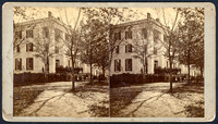 Stereoview titled "Chapel Hall, Franklin, N.Y." from the "Stereoscopic Treasures" series by photographer A. M. North of Oneonta, New York.