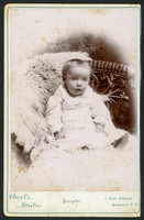 Portrait of a baby by photographer Lorenzo Short of Rondout and Kingston, New York.