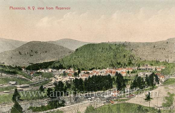 Phoenicia, N. Y., View from Reservoir