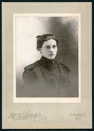 Portrait, Woman, by Melville Aldrich, Liberty, New York