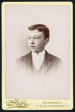 Portrait, Young Boy, by Arthur J. Telfer, Cooperstown, New York