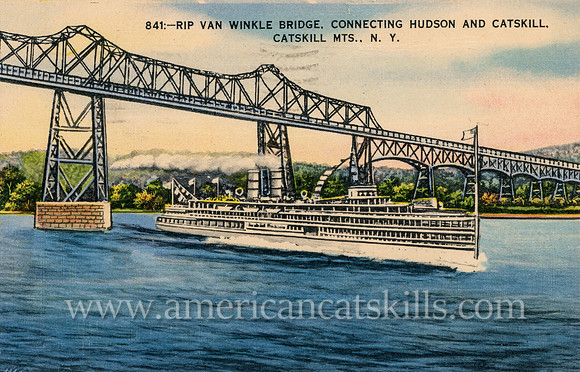 Rip Van Winkle Bridge, Connecting Hudson and Catskill, Catskill Mts., N. Y.
