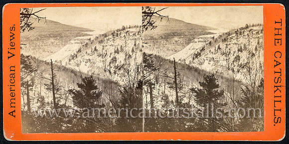 Vintage E. & H. T. Anthony & Co. stereoview # 268 titled “View from Laurel House, looking West” from the “Winter in the Catskills” series.
