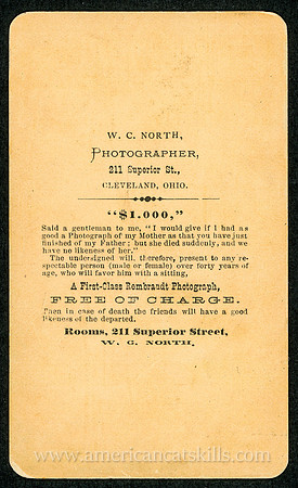 W. C. North, Photographer, 211 Superior St., Cleveland, Ohio
