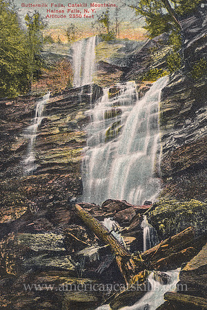 Buttermilk Falls, Catskill Mountains, Haines Falls, N. Y., Altitude 2350 feet