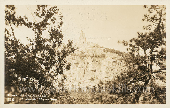 Tower at Lake Mohonk. Louis E. Jones. Beautiful Kingston Series, No. 4.