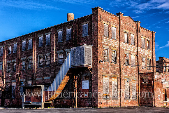 The now vacant United States Lace Curtain Mills textile factory, operating from 1902 to 1951, is located in the Midtown area of Kingston, New York.