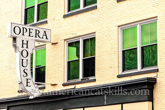 Opera House building in the Stockade District of Kingston, New York.