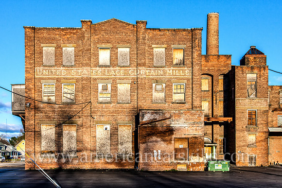 The now vacant United States Lace Curtain Mills textile factory, operating from 1902 to 1951, is located in the Midtown area of Kingston, New York.