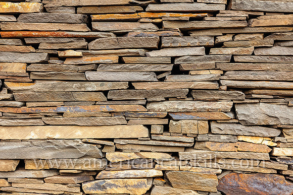 Photograph of Opus 40, an environmental bluestone sculpture located in Saugerties, New York.